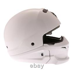 Scorpion EXO Combat Jet Motorcycle Helmet Motorbike Transformer Open White J&S