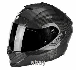Scorpion Exo 1400 Plain Carbon Motorcycle Motorbike Full Face Helmet
