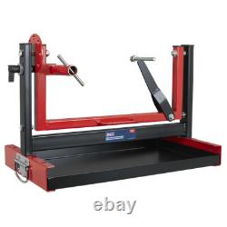 Sealey Single/Twin Cylinder Motorcycle Engine Stand 30kg Red/Black MES01