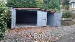 Secure Garage 18x18ft for Car, Motorcycle Garden Equipment Shed Storage Workshop
