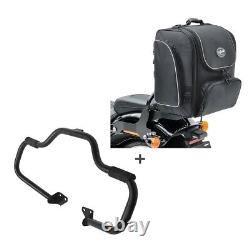 Set Crash bar + Rear bag for chopper / custombikes Switchback 12-16 STM23