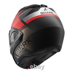 Shark Evo GT Tekline Mat KUR Flip Front Motorcycle Bike Crash Helmet Sunvisor