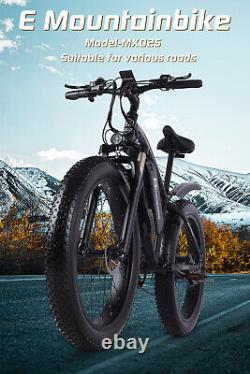 Shengmilo MX02S 17 inch Electric E-Mountain Bike 1000W-48V-17AH Fat Tyres