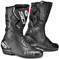 Sidi Fusion Rain Motorcycle Motorbike Boot Waterproof UK8 EU42 Black Touring