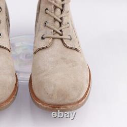 Sofft Womens Baxter Boot Size 11 Tan Suede Waterproof Lace Up Combat Bootie Flat