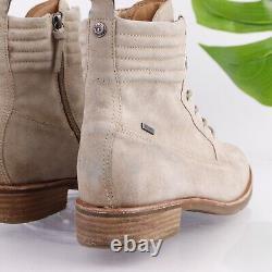 Sofft Womens Baxter Boot Size 11 Tan Suede Waterproof Lace Up Combat Bootie Flat