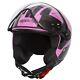 Spada Hellion 06 Twist Pink Open Face Motorcycle Motorbike Bike Helmet