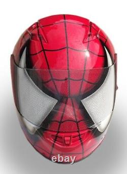 Spider Man Custom Airbrushed Painted Fullface Motorcycle Helmet