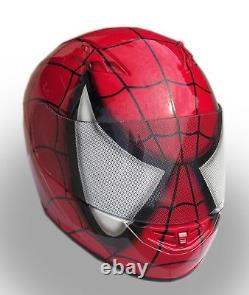 Spider Man Custom Airbrushed Painted Fullface Motorcycle Helmet