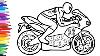 Spiderman Motorcycle Coloring Pages Superheroes Motorbike Bike Coloring Video For Kids