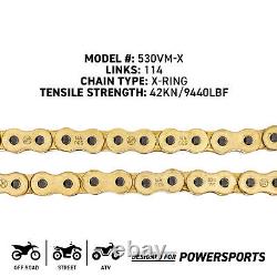 Sprocket Chain Set for Yamaha YZF R1 16/43 Tooth 530 X-Ring Front Rear Combo