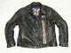 Superb £395 Triumph Raven Leather Motorcycle Jacket L Café Racer Style