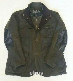 Superb Barbour Ogston Wax & Leather Jacket S Top Of The Range Cost £295