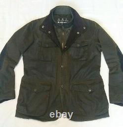Superb Barbour Ogston Wax & Leather Jacket S Top Of The Range Cost £295