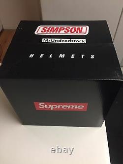 Supreme X Simpson Street Bandit Motorcycle Helmet IN HAND READY TO SHIP Large