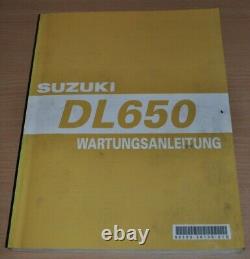 Suzuki Motorrad DL 650 K4 Reiseenduro 2003 Werkstatthandbuch Wartungsanleitung