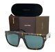 Tom Ford Alessio Ft0699 52v Dark Havana / Blue 57mm Sunglasses Tf0699