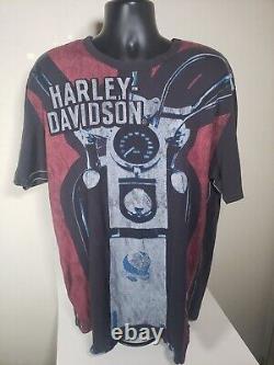 Trunk LTD Harley Davidson Full Print T-Shirt Size XL Super Rare