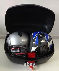 Two Helmet Quick Release Top Box-Universal-56L Motorcycle-Bike Luggage-Trikes