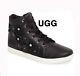Ugg Shoes Sneakers Schyler Leather Bootie Flower Embellished Size 6