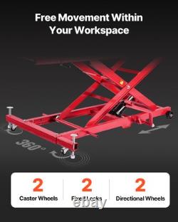 VEVOR 1000lbs Hydraulic Motorcycle Jack Lift Hoist Stand Dirt Street Bike ATV