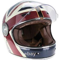 VIPER F659 Premium Retro Fibreglass Helmet Full Face Vintage Classic -Union Jack