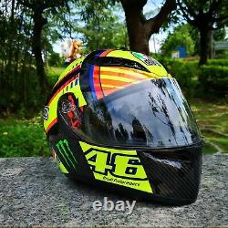 Valentino Rossi Helmet Moto Gp Double Visor Casco Vr46 Motogp Helm Casque