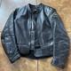 Vanson Black Leather Motor Cycle Race Jacket Size 38