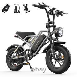 Varun 16'' Fat Tire Electric Motorcycle Bike 48V 13Ah E-Bike Adults City Bike
