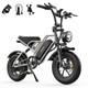 Varun 16'' Fat Tire Electric Motorcycle Bike 48v 13ah E-bike Adults City Bike