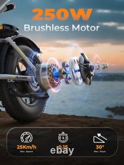 Varun 16'' Fat Tire Electric Motorcycle Bike 48V 13Ah E-Bike Adults City Bike