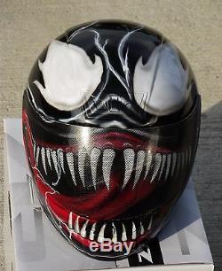 Venom Custom Airbrush Painted motorcycle helmet