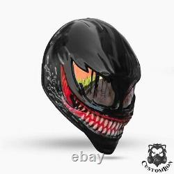 Venom helmet / custom motorcycle helmet marvel Free international shipping ECE
