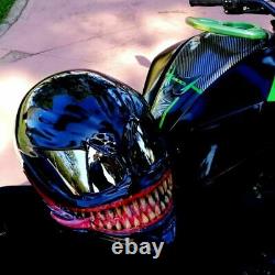 Venom helmet / custom motorcycle helmet marvel Free international shipping ECE