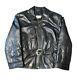 Vera Pelle Belted Leather Jacket Handcrafted In Florence Made In Italy Size 40