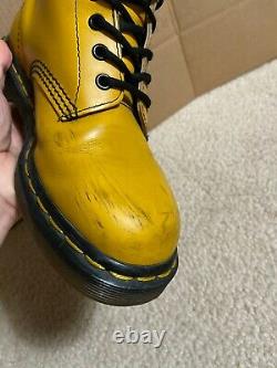 Vintage Doc DR MARTENS (US size 7, Uk 5) (MADE IN ENGLAND) Yellow boots Women's