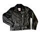 Vintage Excelled New York Womens Sz 6 Leather Biker Moto Jacket 20849 Ykk Black