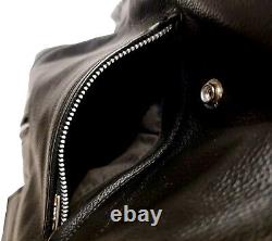 Vintage EXCELLED New York Womens Sz 6 Leather Biker Moto Jacket 20849 YKK Black