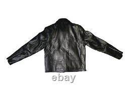 Vintage EXCELLED New York Womens Sz 6 Leather Biker Moto Jacket 20849 YKK Black