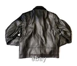 Vintage EXCELLED New York Womens Sz 6 Leather Biker Moto Jacket 20849 YKK Black