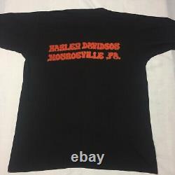 Vintage Harley Davidson XL T-shirt Motorcycle Bike Engine Topless Woman Band USA