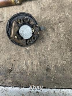 Vintage Motor Cycle Tool Box amp, meter baker light switches brass grease gun