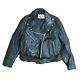 Vintage Sears Leather Shop Western Classic Motorcycle Jacket Womens Size Xl 70s