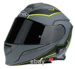 Viper RS-V171 BL+ 3.0 Bluetooth Flip-Up Motorcycle Motorbike Helmet Zone Yellow
