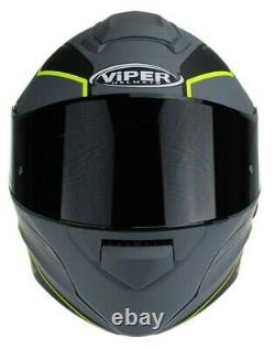 Viper RS-V171 BL+ 3.0 Bluetooth Flip-Up Motorcycle Motorbike Helmet Zone Yellow
