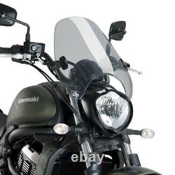 Windshield Puig Custom II for Triumph Bonneville T100 light smoke