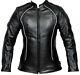 Women Motorcycle Jacket Touring Rider Leather Ladies Bike Protection Jacket