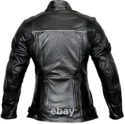 Women Motorcycle Jacket Touring Rider Leather Ladies Bike Protection Jacket