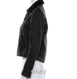 Women's Rag & Bone Bowery Convertible Jacket Vest Biker Wool Sz 4