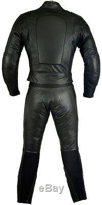 Womens Black Cat Ladies Armour High Quality Motorbike Motorcycle Leather Suit